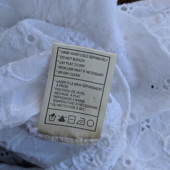 🔴Final Price BB Dakota White Chevelle Crop Blouse - Picture 4 of 8